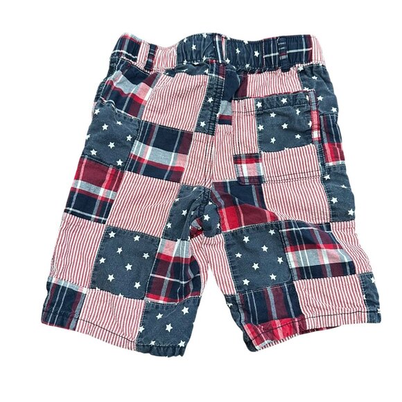 Gymboree Shorts Boys Size 6 Red White Blue Patriotic USA 4th of July Pull On - Picture 7 of 10
